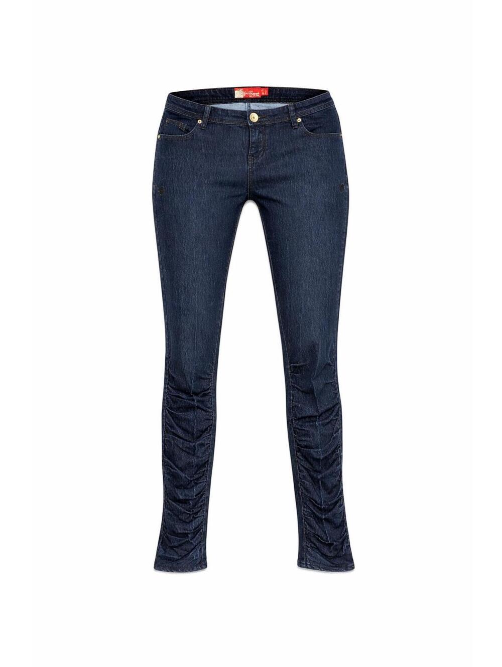 Apple Bottoms Dark Wash Skinny Jeans Women Stretch Y2K Embroidered Pockets 13/14